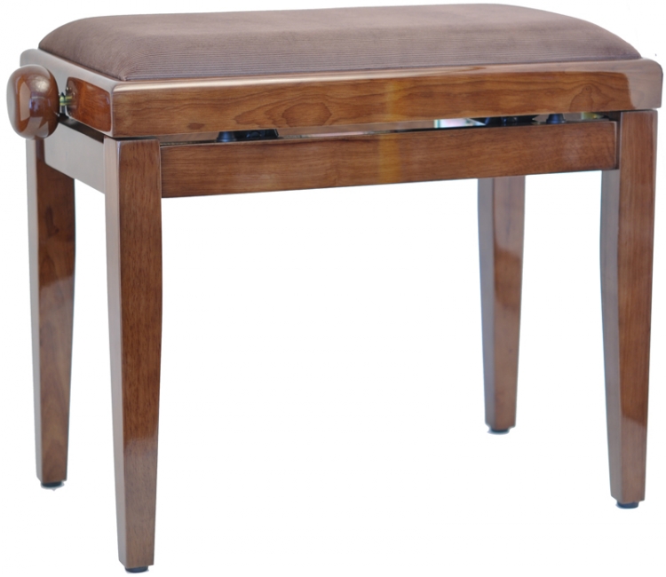 Banchetă pian nuc lucios